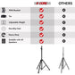 5 Core Speaker Stand Tripod Heavy Duty Adjustable Up to 72 Inch DJ Studio Monitor Stands Pole Mount Black-4