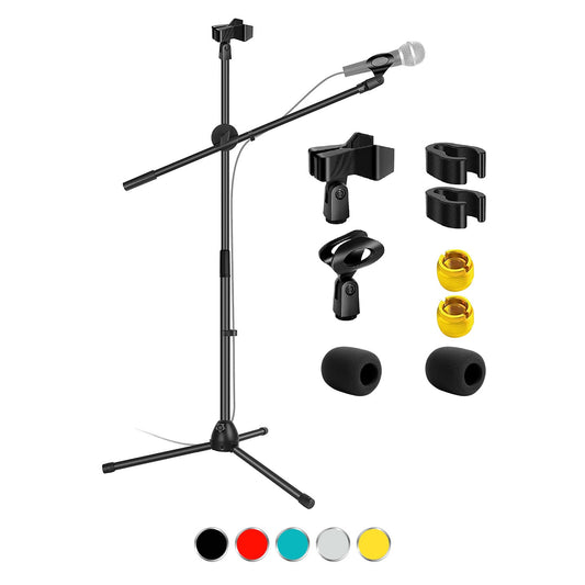 5Core Tripod Mic Stand Adjustable Heavy Duty Floor Holder Microphone Boom Arm 1 PC-0