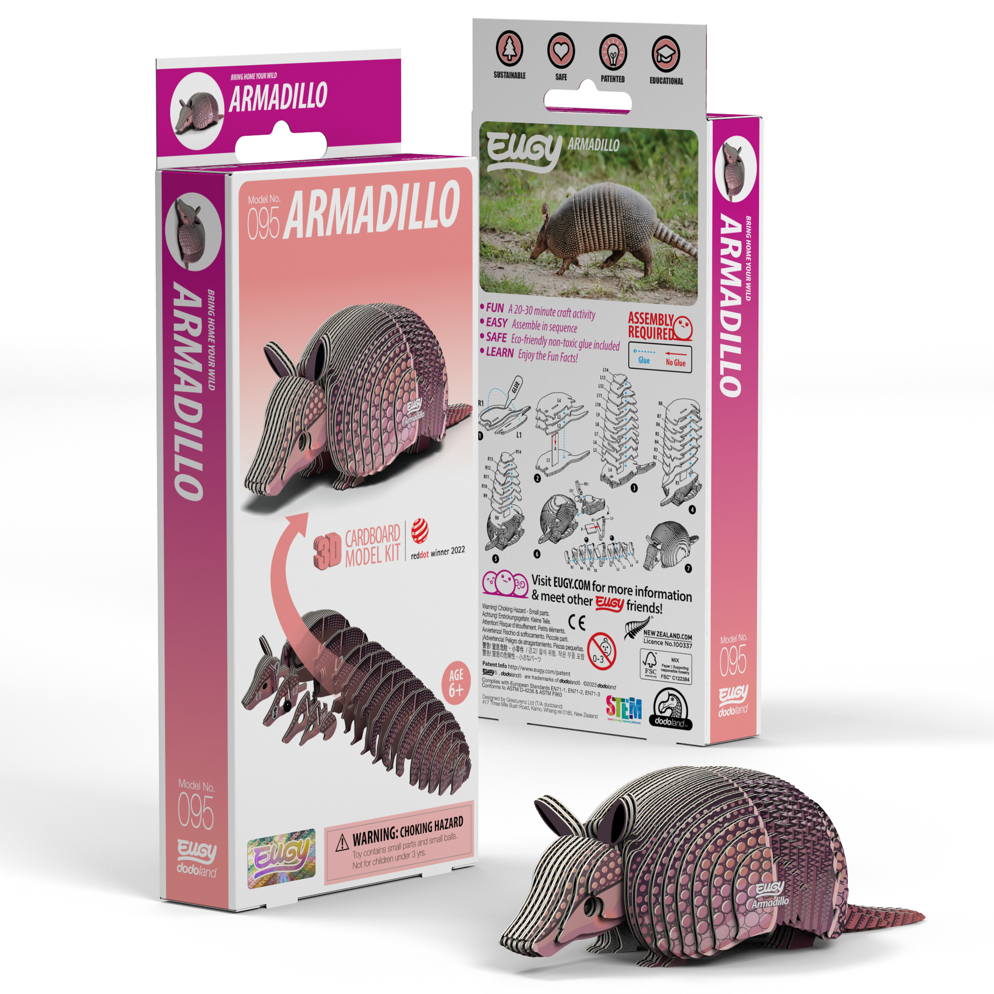 EUGY Armadillo 3D Puzzle-0
